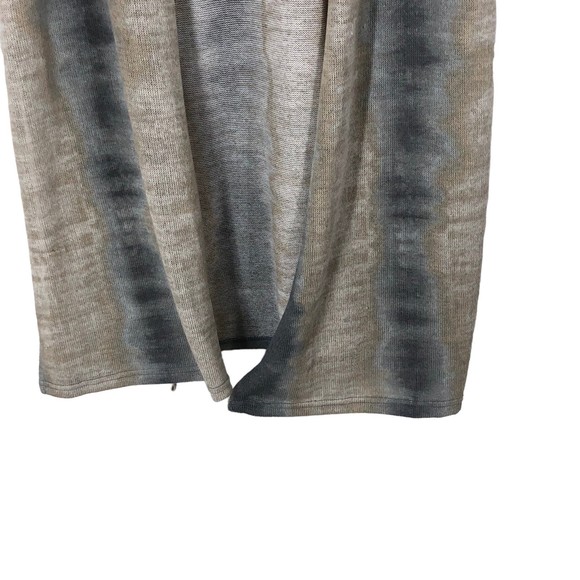 Cato Women’s Open Front Longline Cardigan Sweater Western Gray Beige Ombre  L - Picture 5 of 9